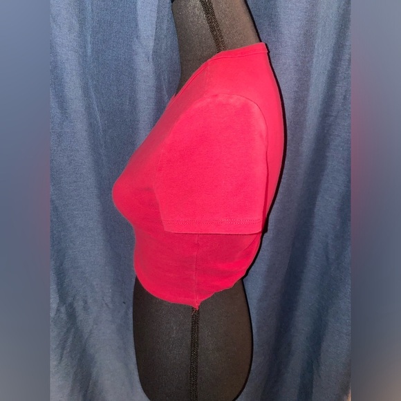 “Zara” Women’s Red Crop Top Cropped Tee Shirt - Size Medium - Picture 8 of 8